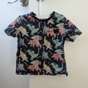 Gap Kids Dinosaur with Rocket Jet Packs Print T-Shirt Organic Cotton 3T